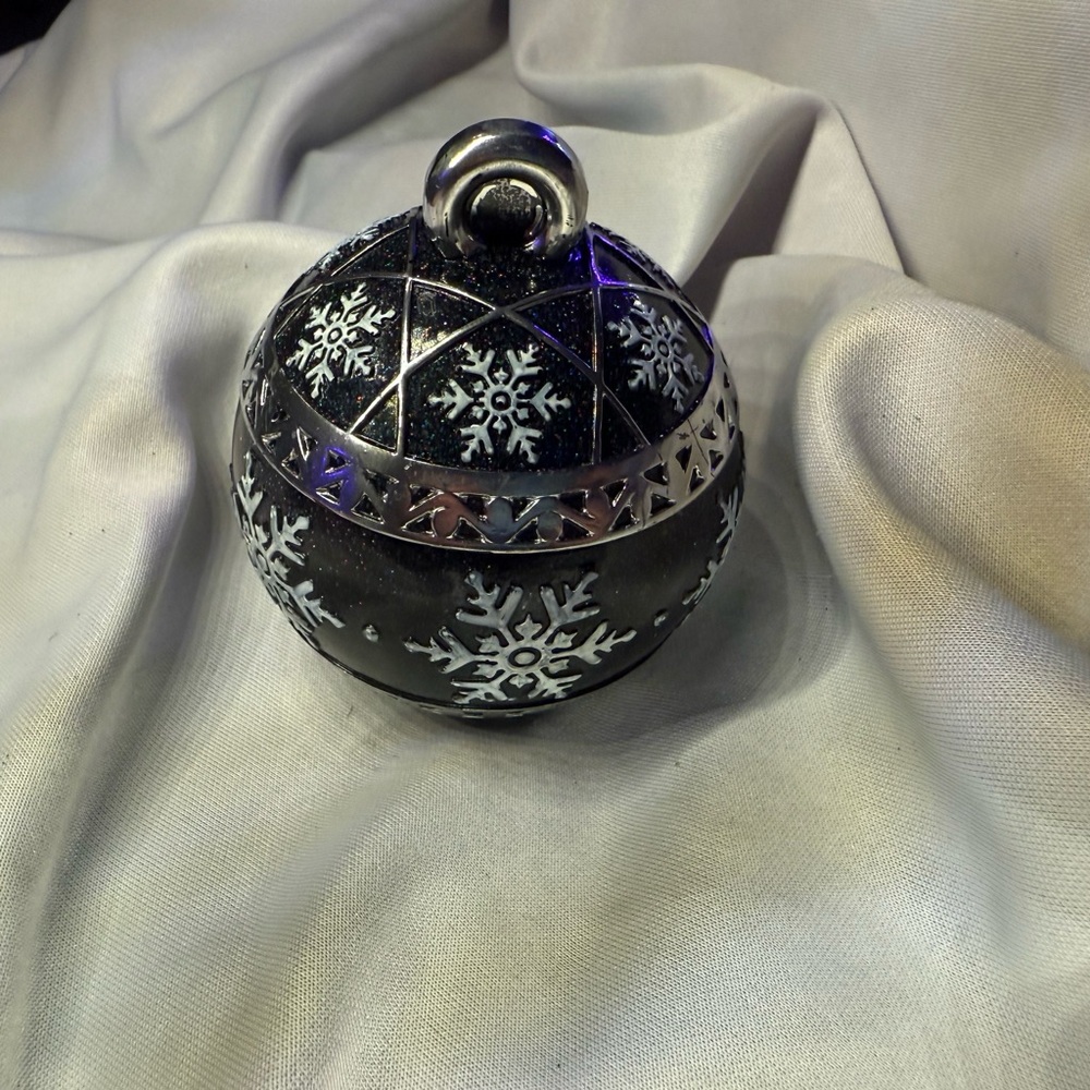 Elegant Black and Silver Holiday Ornament